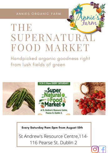 Supernatural Food market re opens August 15th.